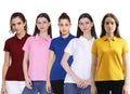 Ketex Cotton Blend Polo Neck T-shirt (Pack Of 5)